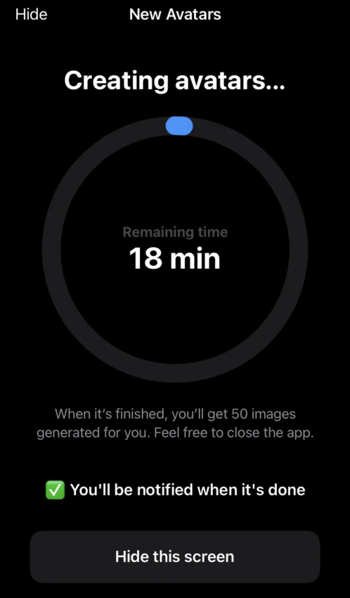 การประมวลผล ai อาจะใช้เวลาถึง 15 นาที ในการเปลี่ยนรูปภาพเป็นภาพดิจิตัล