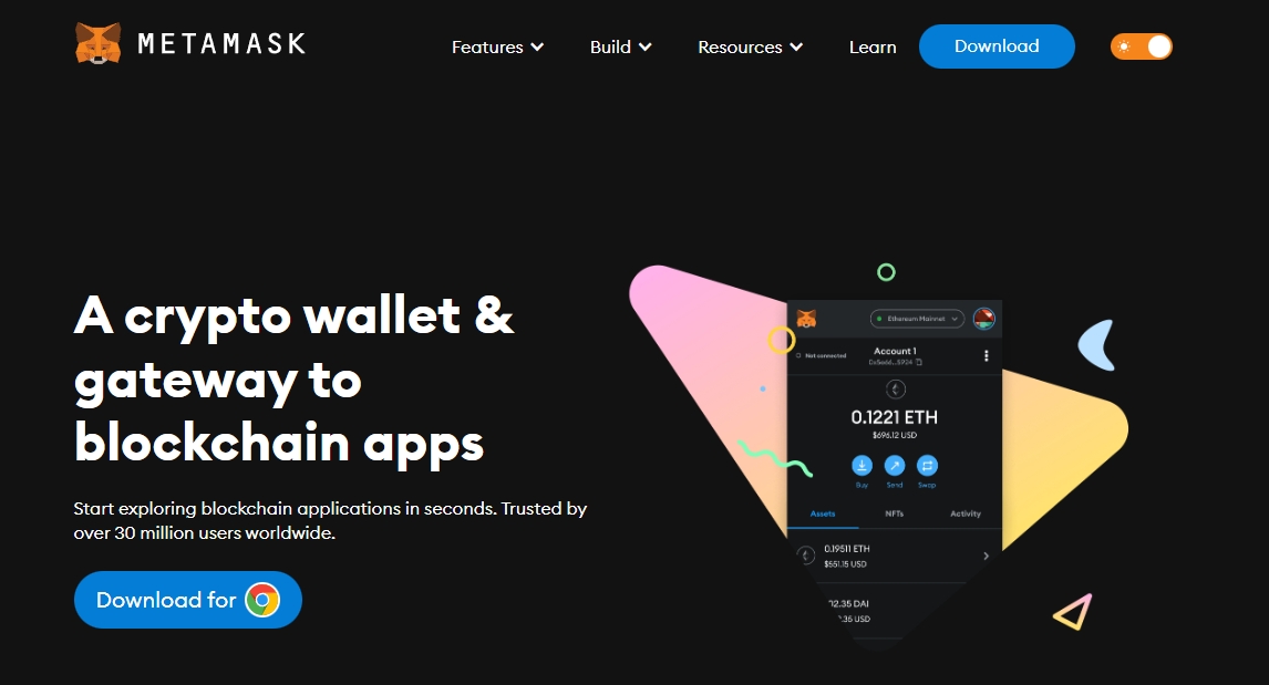 MetaMask คริปโตวอลเล็ต