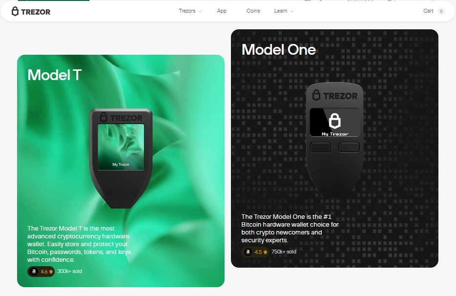กระเป๋าสตางค์ดิจิตอล trezor