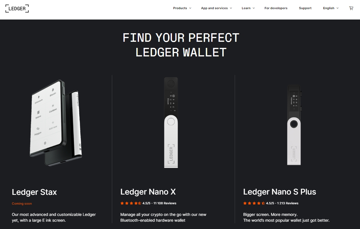 กระเป๋าเงินคริปโต Ledger