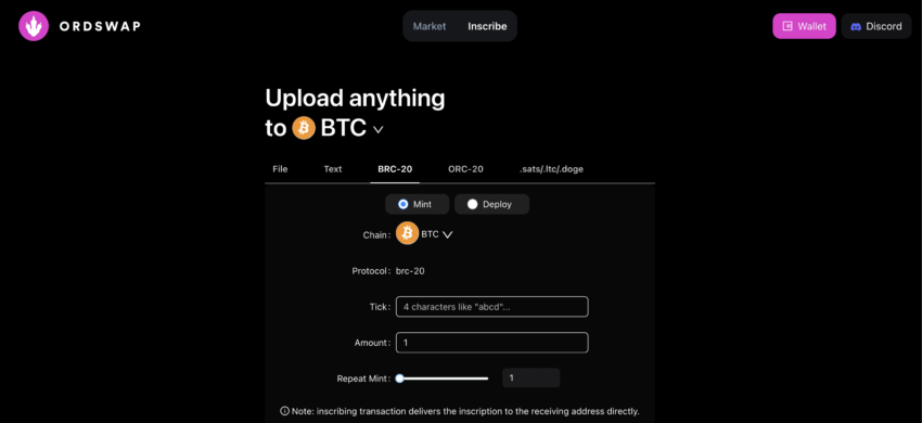 Ordswap Wallet