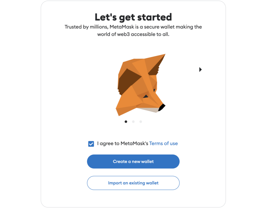 การนำเข้าข้อมูลกระเป๋าเงิน MetaMask