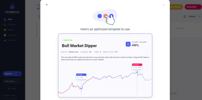 ฟีเจอร์หลักของแพลตฟอร์ม Coinrule