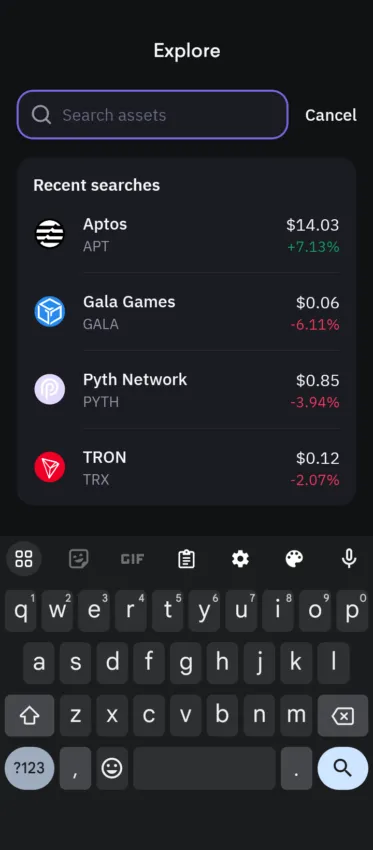 ดาวน์โหลดและเปิดแอป Kraken