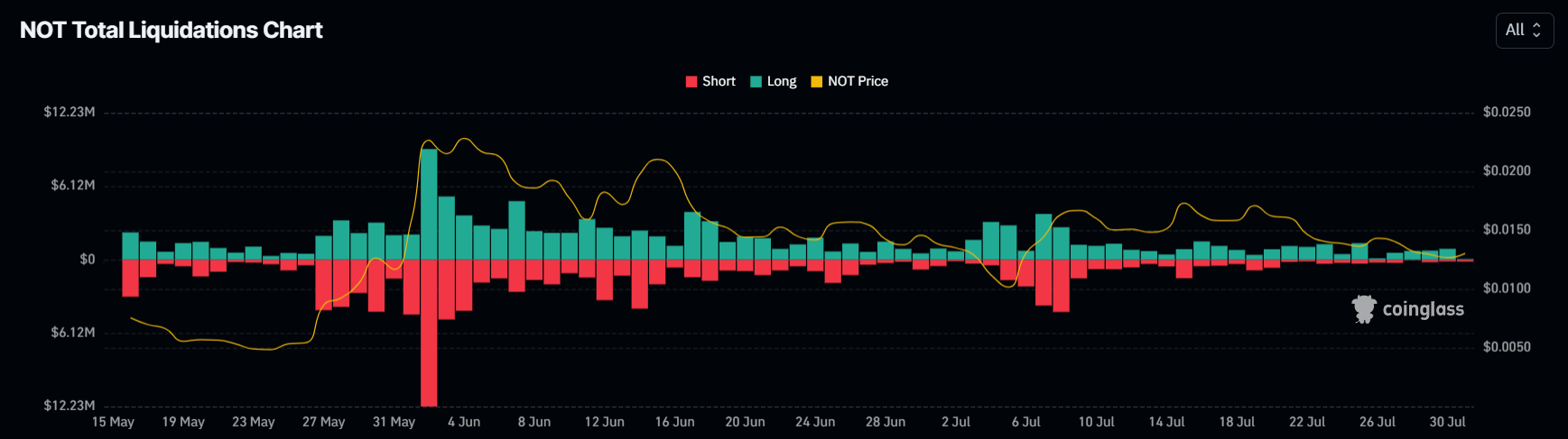Notcoin Liquidations.