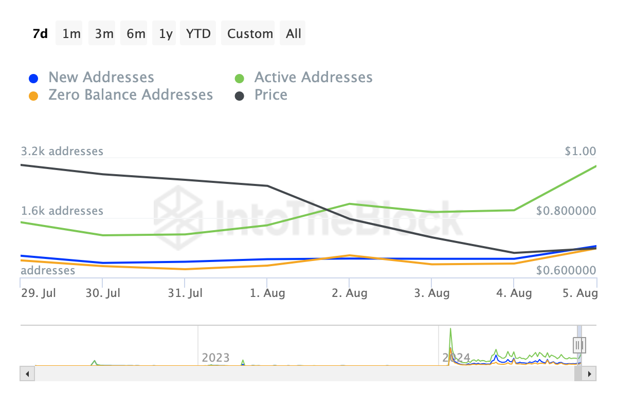 Ondo Active, New, and Zero-Balance Addresses