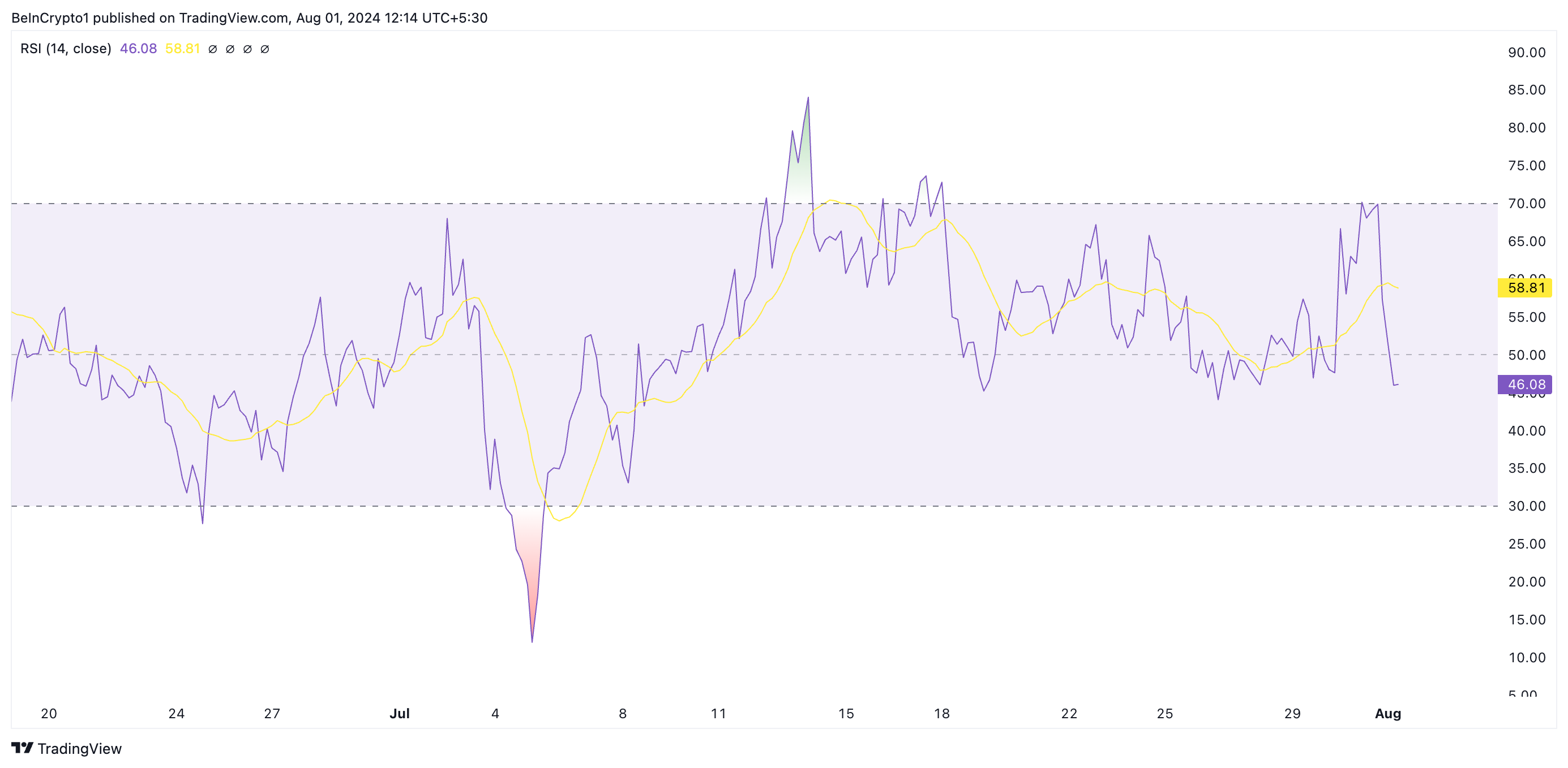 xrp's rsi