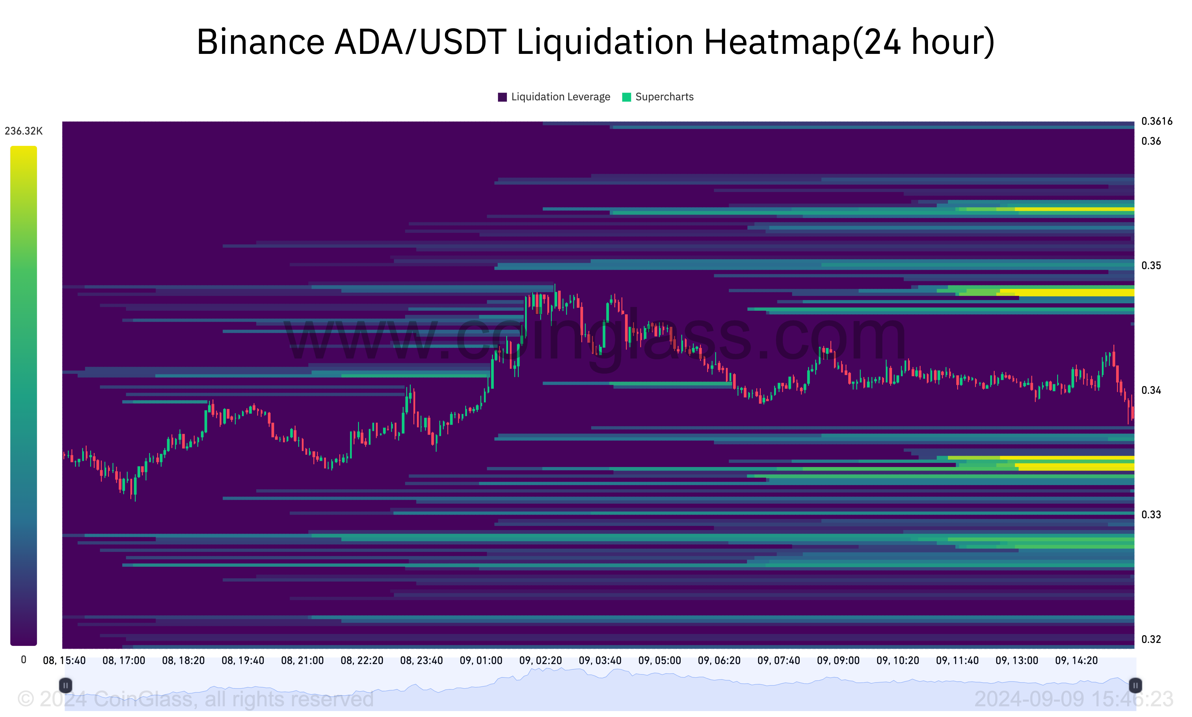 แผนภูมิการล้างพอร์ตของ Cardano.